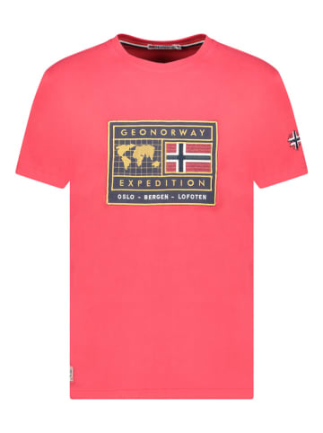 Geographical Norway Shirt "Jofoten" in Rot