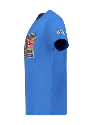 Geographical Norway Shirt "Jofoten" in Blau