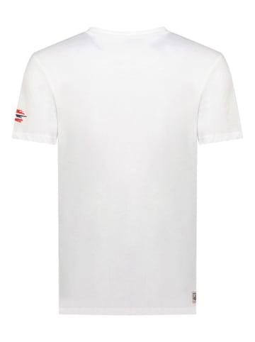 Geographical Norway Koszulka "Jofoten" w kolorze białym