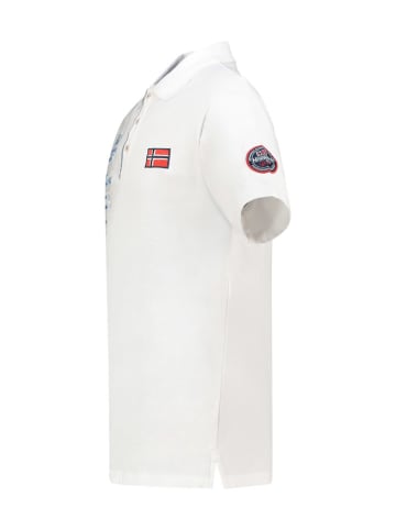 Geographical Norway Koszulka polo "Kancre" w kolorze białym