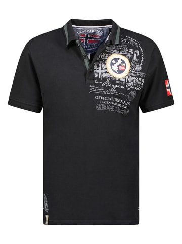 Geographical Norway Poloshirt "Karuen" in Schwarz
