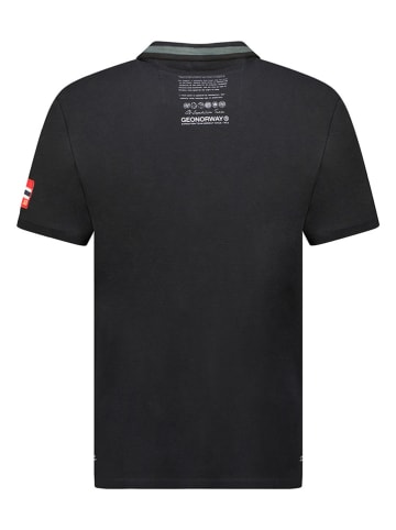 Geographical Norway Koszulka polo "Karuen" w kolorze czarnym