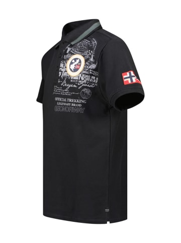 Geographical Norway Koszulka polo "Karuen" w kolorze czarnym