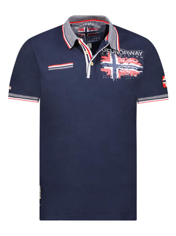 Geographical Norway Koszulka polo "Krusty" w kolorze granatowym