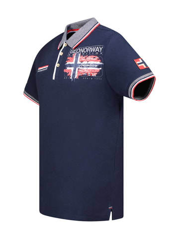 Geographical Norway Koszulka polo "Krusty" w kolorze granatowym