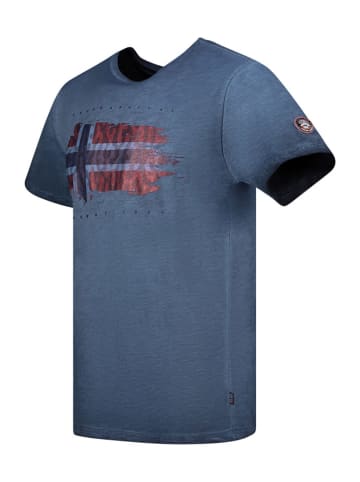Geographical Norway Shirt "Jopograph" in Dunkelblau