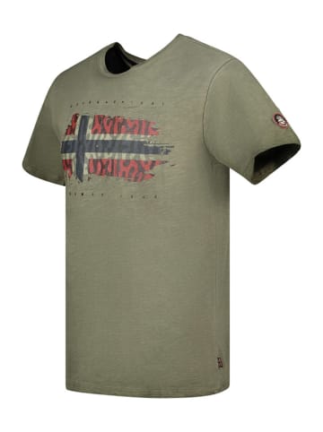 Geographical Norway Shirt "Jopograph" in Khaki