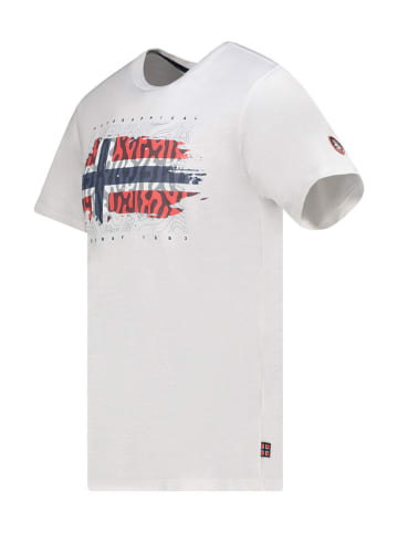 Geographical Norway Shirt "Jopograph" in Weiß