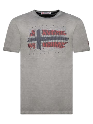 Geographical Norway Koszulka "Jopograph" w kolorze szarym