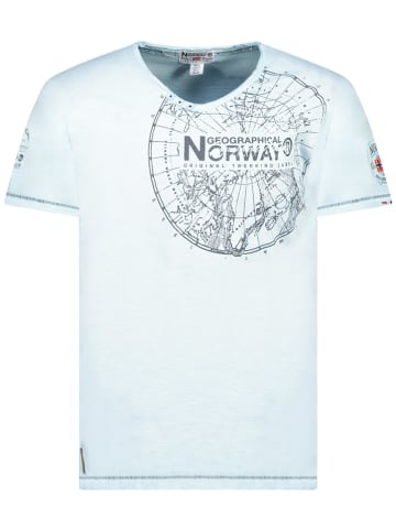 Geographical Norway Shirt "Jimperable" in Hellblau