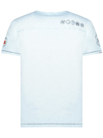 Geographical Norway Koszulka "Jimperable" w kolorze błękitnym