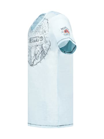 Geographical Norway Shirt "Jimperable" in Hellblau