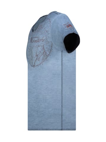 Geographical Norway Koszulka "Jimperable" w kolorze niebieskim
