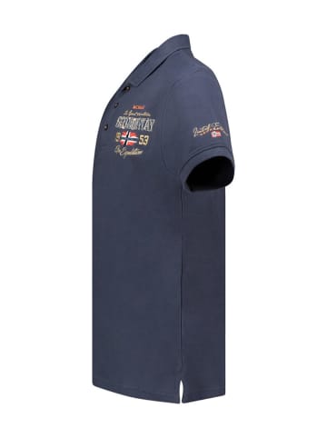 Geographical Norway Poloshirt "Kapuccino" donkerblauw