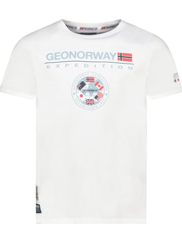 Geographical Norway Koszulka "Jvick" w kolorze białym