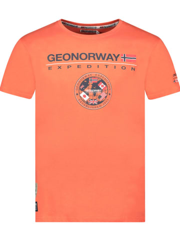 Geographical Norway Shirt "Jvick" in Orange