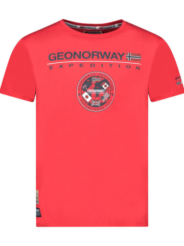 Geographical Norway Koszulka "Jvick" w kolorze czerwonym