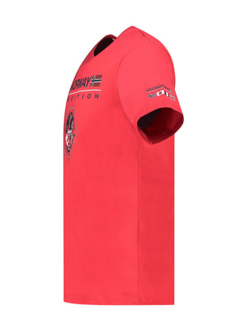 Geographical Norway Shirt "Jvick" in Rot