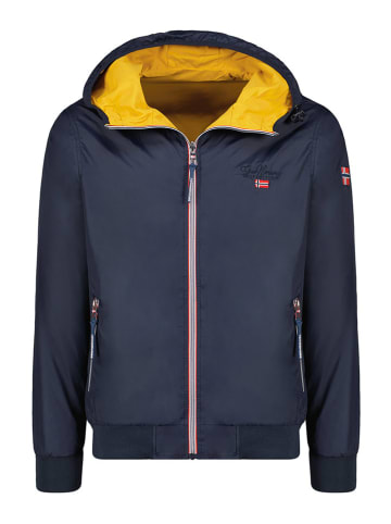 Geographical Norway Dwustronna kurtka przejściowa "Arrivial" w kolorze granatowo-żółtym