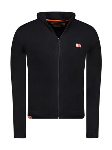 Geographical Norway Cardigan "Felinood" in Schwarz