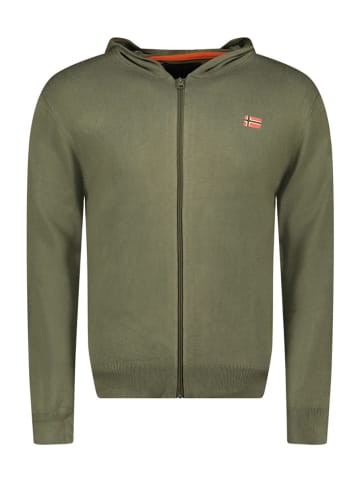 Geographical Norway Cardigan "Felinood" in Khaki