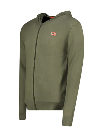 Geographical Norway Cardigan "Felinood" in Khaki