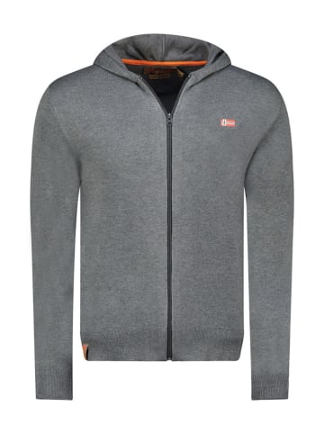 Geographical Norway Cardigan "Felinood" in Anthrazit