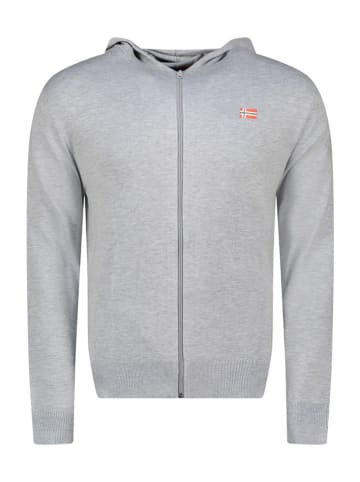 Geographical Norway Cardigan "Felinood" in Grau