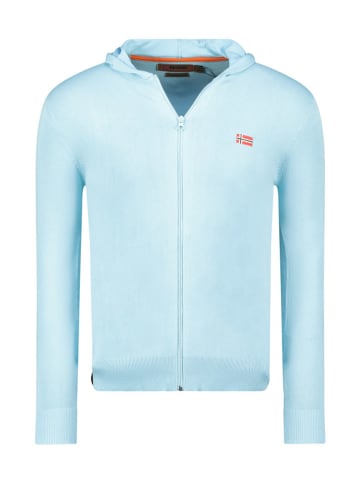 Geographical Norway Cardigan "Felinood" in Hellblau