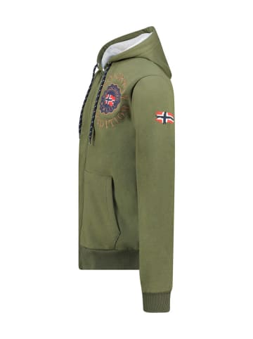 Geographical Norway Sweatjacke "Geganto" in Khaki