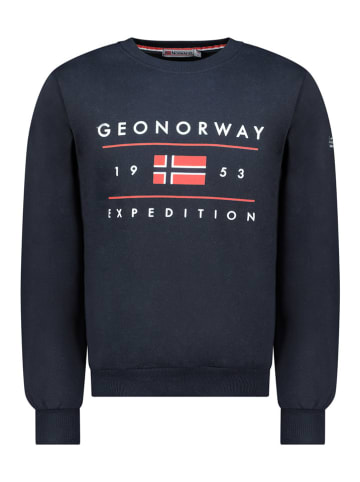 Geographical Norway Sweatshirt "Gezolo" donkerblauw