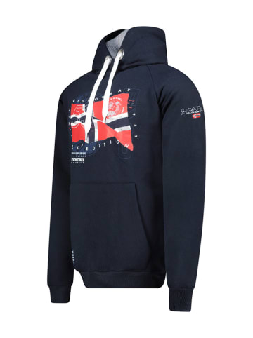 Geographical Norway Hoodie "Gdrap" donkerblauw
