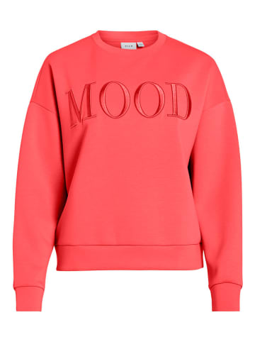 Vila Sweatshirt "Reflect" in Koralle