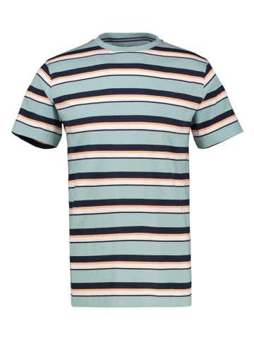 Lerros Shirt in Türkis/ Dunkelblau/ Orange