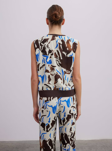 BGN Blousetop crème/bruin