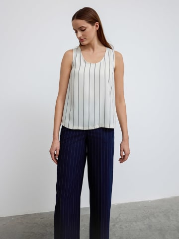 BGN Blusentop in Creme/ Schwarz