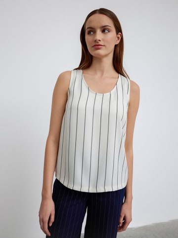 BGN Blusentop in Creme/ Schwarz