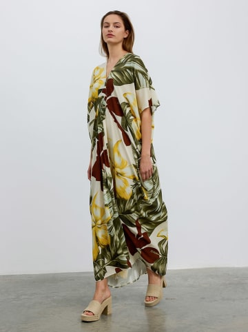 BGN Kleid in Grün/ Creme