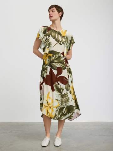 BGN Kleid in Grün/ Creme