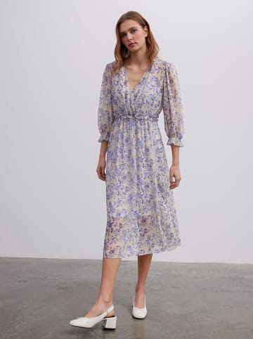 BGN Jurk wit/blauw