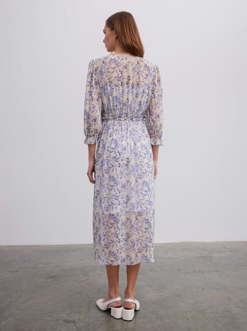 BGN Jurk wit/blauw