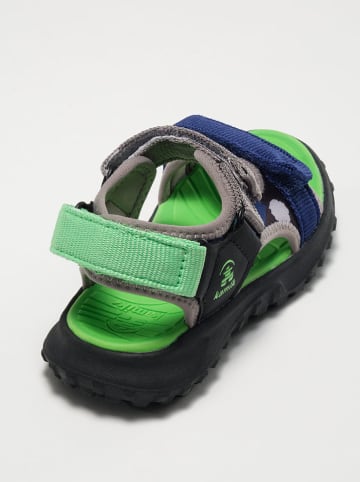 Kamik Leder-Sandalen "Harbort" in Dunkelblau/ Grau