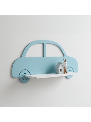 Woody Kids Wandmeubel lichtblauw/wit - (B) 33 x (H) 25 x (D) 10 cm