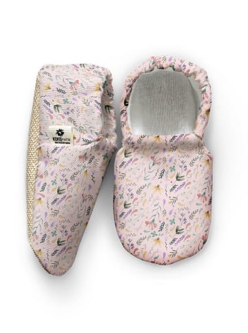 hippodino Hausschuhe in Rosa/ Bunt