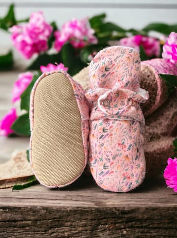 hippodino Hausschuhe in Rosa/ Bunt