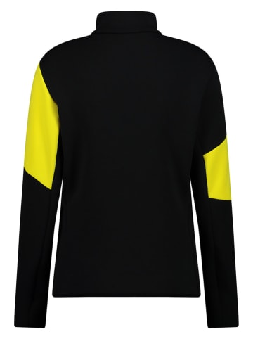 CMP Fleecejacke in Schwarz/ Gelb