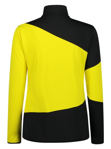 CMP Funktionsshirt in Schwarz/ Gelb/ Weiß