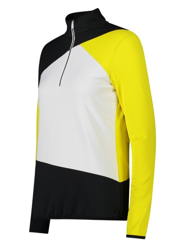 CMP Functioneel shirt zwart/geel/wit