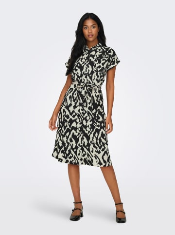 ONLY Kleid in Beige/ Schwarz