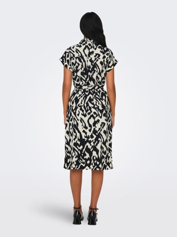 ONLY Kleid in Beige/ Schwarz